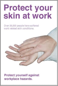 Picture of Protect Your Skin At Work Poster - 525 x 775Hmm - Encapsulated Paper - [AS-POS22]