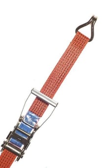 Picture of LashKing - 50mm Ratchet Lashing Assemblies ( 8m ) With Claw Hooks - Heavy Duty Strap - 2500 daN, 5000 daN, 5t - [GT-RLO5T8]
