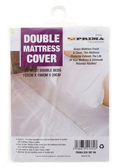 picture of Prima Double Mattress Cover - 152cm x 190cm x 20cm - [PD-41374C]