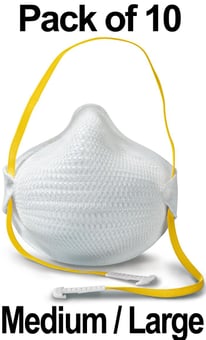 picture of Moldex 3200 Air Series FFP3 NR D Non-Valved Medium/Large Masks - Box of 10 - [MO-3200]