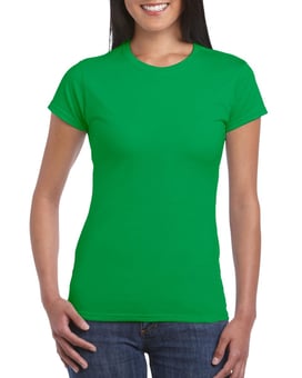 Picture of Gildan 64000L Softstyle Ladies T-Shirt - BT-64000L-IRISHGREEN