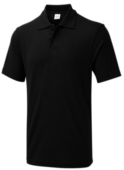picture of Uneek UX1 The UX Polo Shirt - Black - UN-UXX01-BK
