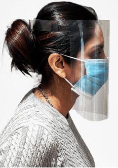 Picture of Medical Anti-Fog Disposable Plastic Visor - Pack of 10 - [MXW-FACESHIELD] - (NICE) - (OS)