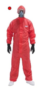 Picture of XTREME - Red Type 5 & 6 Category 3 Coverall with Hood - Elasticated Cuffs - BG-2544-RED