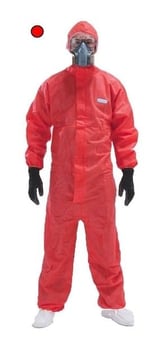 Picture of XTREME - Red Type 5 & 6 Category 3 Coverall with Hood - Elasticated Cuffs - BG-G8