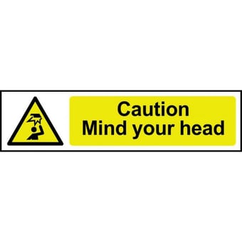 Picture of Spectrum Caution Mind Your Head - PVC 200 x 50mm  - SCXO-CI-5110