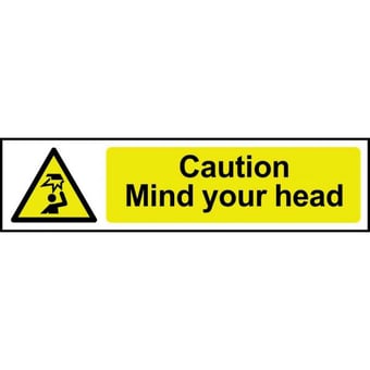 Picture of Spectrum Caution Mind Your Head - PVC 200 x 50mm  - SCXO-CI-5110