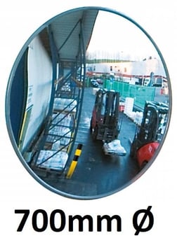 picture of Spion (Toughened Acrylic) Internal/External Use Observation Mirror - Complete with 25cm Wall Bracket - 700mm Ø - [MV-247.18.522]