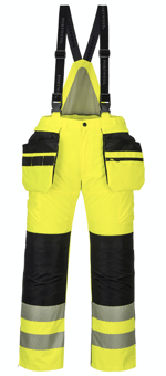 picture of Portwest - PW351 Hi-Vis Winter Trouser - Yellow/Black - PW-PW351YBR