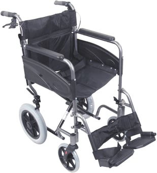 picture of Aidapt Compact Transport Aluminium Wheelchair - Hammered - [AID-VA170]