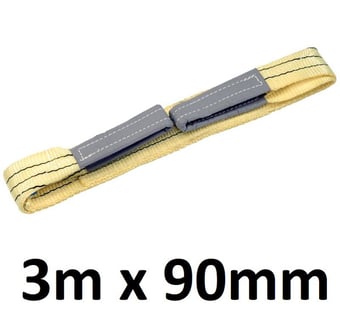 picture of Draper - 3 Tonne 3M x 90mm Wide Load Sling - BS EN1492 - [DO-61315]