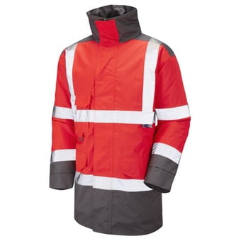 Picture of Tawstock - Red/Grey Hi-Vis Anorak - LE-A01-R/GY