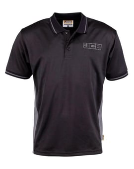 picture of JCB - TRADE PERFORMANCE POLO - BLACK/GREY - PS-D+IB