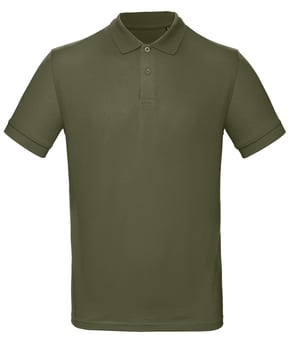 picture of B&C Men's Organic Inspire Polo - Urban Khaki Green - BT-PM430-UKHA