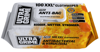 picture of Pro Anti-Bac Wipes - 100 XXL+ Clothwipes - [NU-5930]