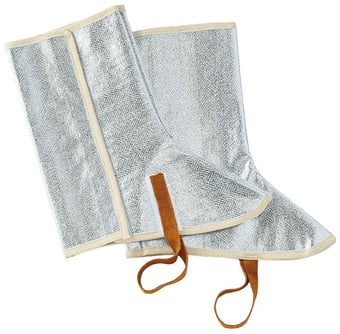 picture of Aluminized Proximity Gaiters with Velcro Closure - 38cm Height - Pair - [RI-MC6418X2U]