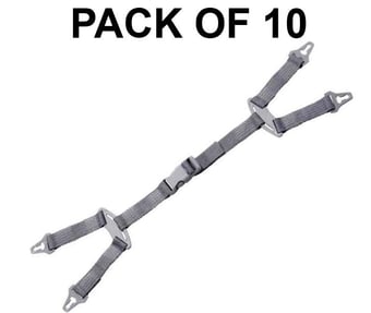 picture of Delta - Y Side Chin Straps for All Delta Helmets - BAG OF 10 - Adjustable - [LH-JUGALDYNGR]