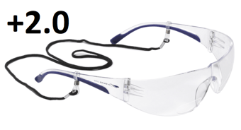 picture of JSP Swiss One Eyemax Safety Spectacle Clear +2.0 Corrective Lens - [JS-1EYE23C2-0]
