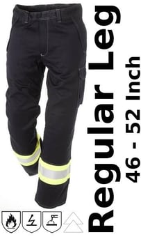 picture of ProGARM 5816 FR AS Navy Blue/Yellow Trouser - Regular Leg - PG-5816-RLL - (LP)