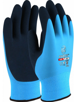 Picture of UCI Aquatek Dual Coated Latex Gloves Blue - UC-G/AQUATEK