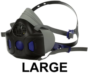 picture of 3M - Secure Click Reusable Half Face Mask - HF-800 Series - Large - [3M-HF803] - (LP)