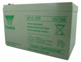 picture of Yuasa NP12-12FR Fire Retard 20HR Valve Regulated Lead Acid Battery - 12v 12Ah - [BRH-SLAYUANP12-12FR]