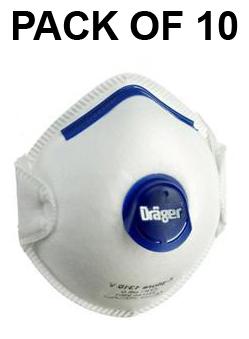 picture of Drager X-Plore 1310V FFP1 Moulded Valved Mask - Pack of 10 - [BL-689867]