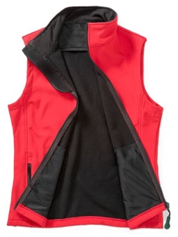 picture of Result Core Men's Printable Softshell Bodywarmer with Recycled Fleece Inner - Red/Black - BT-R232M-REDBLK