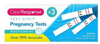 picture of Clear Response Pregnancy Testing Kit - 3 Pack - [OTL-304187]