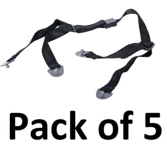 picture of Portwest - PA48 - Chin Strap 4 Endurance Black - Pack of 5 - [PW-PA48BKR]