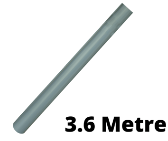 picture of Traffic Post - 3.6 Metre Traffic Post - 76mm dia. - Grey, Plastic Coated Steel for ultimate Durability - [AS-POST3]