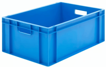 Picture of BiGDUG Euro Stacking Box - 230h x 400w x 600d mm - 42L - Blue - Box Deal of 10 - [IH-BDU-BNB4622B] - (LP)