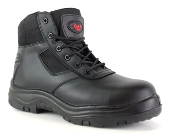 picture of Tuffking APEX Metal Free Leather Zip Safety Boot S3 WR HI CI SRC HRO - Black - GN-7109