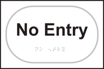 Picture of No entry - Taktyle (225 x 150mm) - SCXO-CI-TK0400BKWH