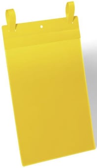 Picture of Durable - Pocket With Fastening Strap A4 Portrait - Yellow - Pack 50 - [DL-175004]