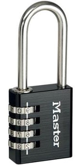 Picture of Masterlock - 7640 - 40mm Aluminium Padlock - Black - [MA-7640EURDBLKLH]