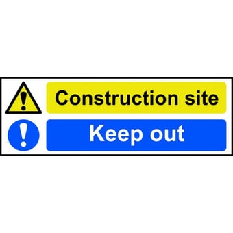 picture of Spectrum Construction Site Keep Out - RPVC 600 x 200mm - SCXO-CI-12379