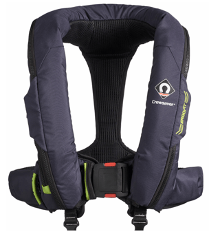 Picture of Crewsaver Ergofit 190N ISO Single Automatic Lifejacket w/Hood & Harness - Navy/Lime - [CW-7005001]