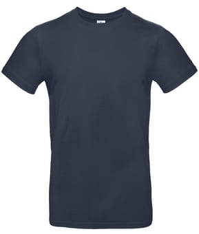 picture of B&C Men's Exact 190 Crew Neck T-Shirt - Navy Blue - BT-TU03T-NAV - (DISC-X)