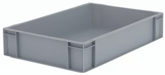 Picture of BiGDUG Euro Stacking Box - 120h x 400w x 600d mm - 20L - Grey - Box Deal of 10 - [IH-BDU-BNB4611G] - (LP)