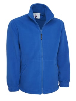 picture of Uneek Premium Full Zip Micro Royal Blue Fleece Jacket - UN-UC601-ROY