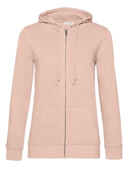 picture of B&C Women's Organic Zipped Hood - Soft Rose Pink - RLW-BA02FSORO