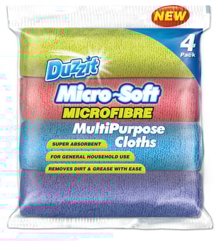 picture of Duzzit Microfibre Cloth - 4 Pack - [ON5-DZT1098]