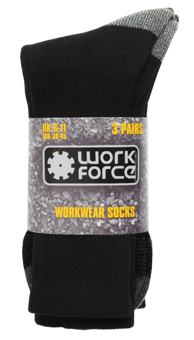 picture of Work Force Classic Work Wear Socks 3 Pack - [AP-WFH0095]