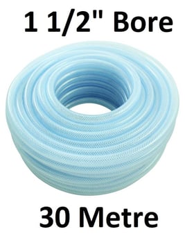 picture of Food Certified PVC Reinforced Hose - 1.1/2" Bore x 30m - [HP-FCRP40/49CLR30M]