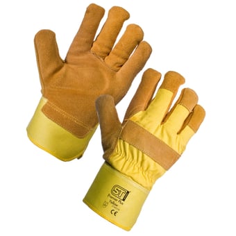 picture of Supertouch Premier Plus Yellow Rigger Gloves -Pair - [ST-21543]
