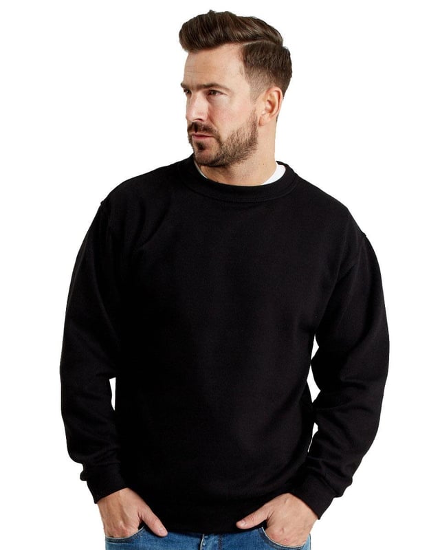 picture of Ultimate 50/50 Set-In Sweatshirt - Black - Unisex - BT-UCC001-BLA