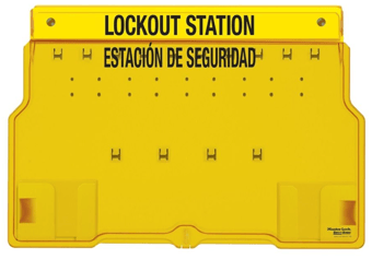 picture of Reece 12 Lock Covered Lockout Station - Board Only - 393H x 559W mm - [RS-LSE113] - (LP)