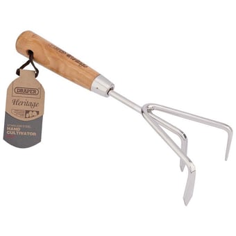 Picture of Stainless Steel Hand Cultivator with Ash Handle - [DO-99026]