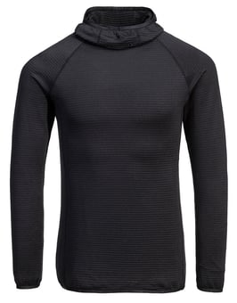 picture of Portwest B191 - Waffle Fleece Hooded Baselayer - Black - PW-B191BKR